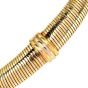 Cartier Vintage Tubogas  Tri Color 18K Yellow Gold Snake Collar Necklace
