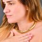 Cartier Vintage Tubogas 18K Yellow Gold Collar Necklace|Dover Jewelry|