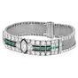 Antique Art Deco Diamond Emerald Onyx Platinum Mesh Bracelet|dover Jewelry|