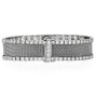 Antique Art Deco Diamond Emerald Onyx Platinum Mesh Bracelet|dover Jewelry|