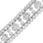 Van Cleef & Arpels Snowflake 21.5 carats Diamond Platinum Bracelet|Dover Jewelry|