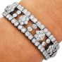 Van Cleef & Arpels Snowflake 21.5 carats Diamond Platinum Bracelet|Dover Jewelry|