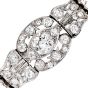 Antique Old European Diamond Platinum Filigree Line Bracelet|Dover Jewelry|