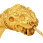 Vintage Greek  21K Gold Lion Head Hoops|Dover Jewelry|
