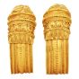 Vintage Greek  21K Gold Lion Head Hoops|Dover Jewelry|