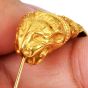 Vintage Greek  21K Gold Lion Head Hoops|Dover Jewelry|