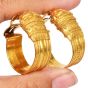 Vintage Greek  21K Gold Lion Head Hoops|Dover Jewelry|