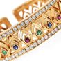Cartier French Tanjore Diamond Gemstone 18K Bangle|Dover Jewelry|