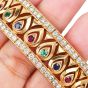 Cartier French Tanjore Diamond Gemstone 18K Bangle|Dover Jewelry|