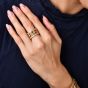 Vintage Cartier Tanjore Diamond Ruby Emerald 18K Ring|Dover Jewelry|