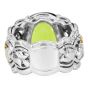 GIA 20.51ct Peridot Diamond Platinum & 18K Gold Statement Ring