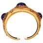Vintage Buccellati Amethyst 18K Gold Statement Cuff Bangle|Dover Jewelry|