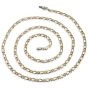 Buccellati Curb Chain 18K Two Tone Gold Long Necklace|Dover Jewelry|