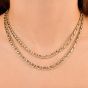 Buccellati Curb Chain 18K Two Tone Gold Long Necklace|Dover Jewelry|