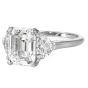 Cartier GIA 4.77cts Emerald Cut Diamond Platinum Engagement Ring|Dover Jewelry|