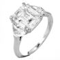 Cartier GIA 4.77cts Emerald Cut Diamond Platinum Engagement Ring|Dover Jewelry|