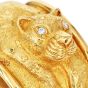 Vintage Diamond Panther 18K Gold Wide Cuff Bracelet|Dover Jewelry|