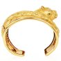 Vintage Diamond Panther 18K Gold Wide Cuff Bracelet|Dover Jewelry|