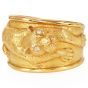 Vintage Diamond Panther 18K Gold Wide Cuff Bracelet|Dover Jewelry|