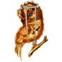 Estate Sapphire Owl 18K Yellow Gold Enamel Brooch|Dover Jewelry|