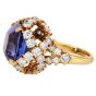 Tiffany & Co. Vintage 12.90cts Tanzanite Diamond Cocktail Ring