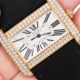 Cartier Tank Divan 2602 18K Yellow Gold Diamond-Set Watch|Dover Jewelry|