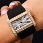 Cartier Tank Divan 2602 18K Yellow Gold Diamond-Set Watch|Dover Jewelry|
