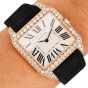 Cartier Santos Dumont 2650 18K Pink Gold Diamond-Set Watch|Dover Jewelry|