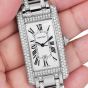 Cartier Tank American Diamond 18k Gold Unisex Watch Ref 2940