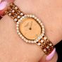 Patek Philippe diamond Bracelet 18K Gold Ladies Mechanical Watch