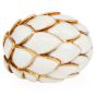 Itallian Enamel 18 k yellow Gold Bombe Dome Ring