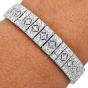 Platinum 11.50carat Diamond Wrap Bracelet