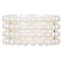 Buccellati Four-Strand Pearl Diamond Emerald 18K Bracelet