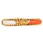 Vintage 1970s Chic  Coral 18K Gold Bangle Bracelet