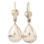 Vintage Rose Cut 7.80 Carats Diamond Gold Dangle Drop Earrings 