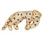 Panther Sapphire Diamond Emerald 18K Gold Cat Brooch