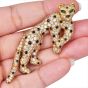 Panther Sapphire Diamond Emerald 18K Gold Cat Brooch