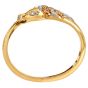 Estate 18K Gold Diamond Horse Bangle Bracelet