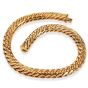 Vintage Dorfman Solid 18K Yellow Gold Wavy Link Choker Necklace