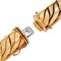 Vintage Dorfman Solid 18K Yellow Gold Wavy Link Choker Necklace