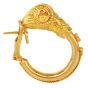 Vintage Zolotas 18K Yellow Gold Greek Ram Head Clip-On Earrings