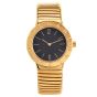 Bvlgari Tubogas 30mm 18K Gold Black Dial Ladies Watch Ref P71573