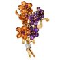  Boucheron Vintage Diamond Multi Gemstone 18K Gold Bouquet Brooch