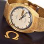 Omega Vintage Seamaster Cosmic 18K Bark-Finish Yellow Gold Watch