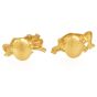 Estate 18K Gold Diamond Frog Cufflinks