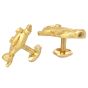 Estate 18K Gold Diamond Frog Cufflinks