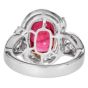 No Heat 5.50ct Ruby Diamond 18K Gold Cocktail Ring GIA, GRS