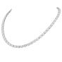 GIA 29.69 carats D SI1 Diamond Platinum Oval Brilliant Cut Tennis Necklace|Dover Jewelry|                                                                                            