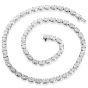 GIA 29.69 carats D SI1 Diamond Platinum Oval Brilliant Cut Tennis Necklace|Dover Jewelry|                                                                                            