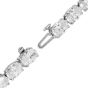 GIA 29.69 carats D SI1 Diamond Platinum Oval Brilliant Cut Tennis Necklace|Dover Jewelry|                                                                                            